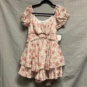 Altar'd State Pink Floral Dress